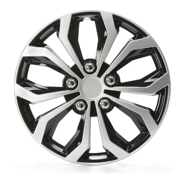 Cartrend Daytona 14 pulgadas Tapacubos Cartrend Daytona de 14 pulgadas negro y plata
